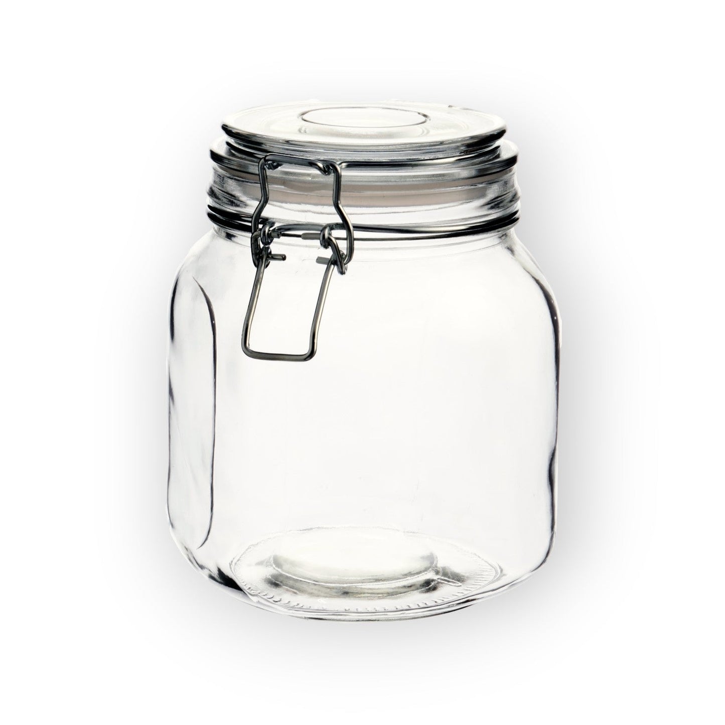 Set 6 Frascos Contenedor Cocina C/ Tapa Clip Vidrio 750 Ml