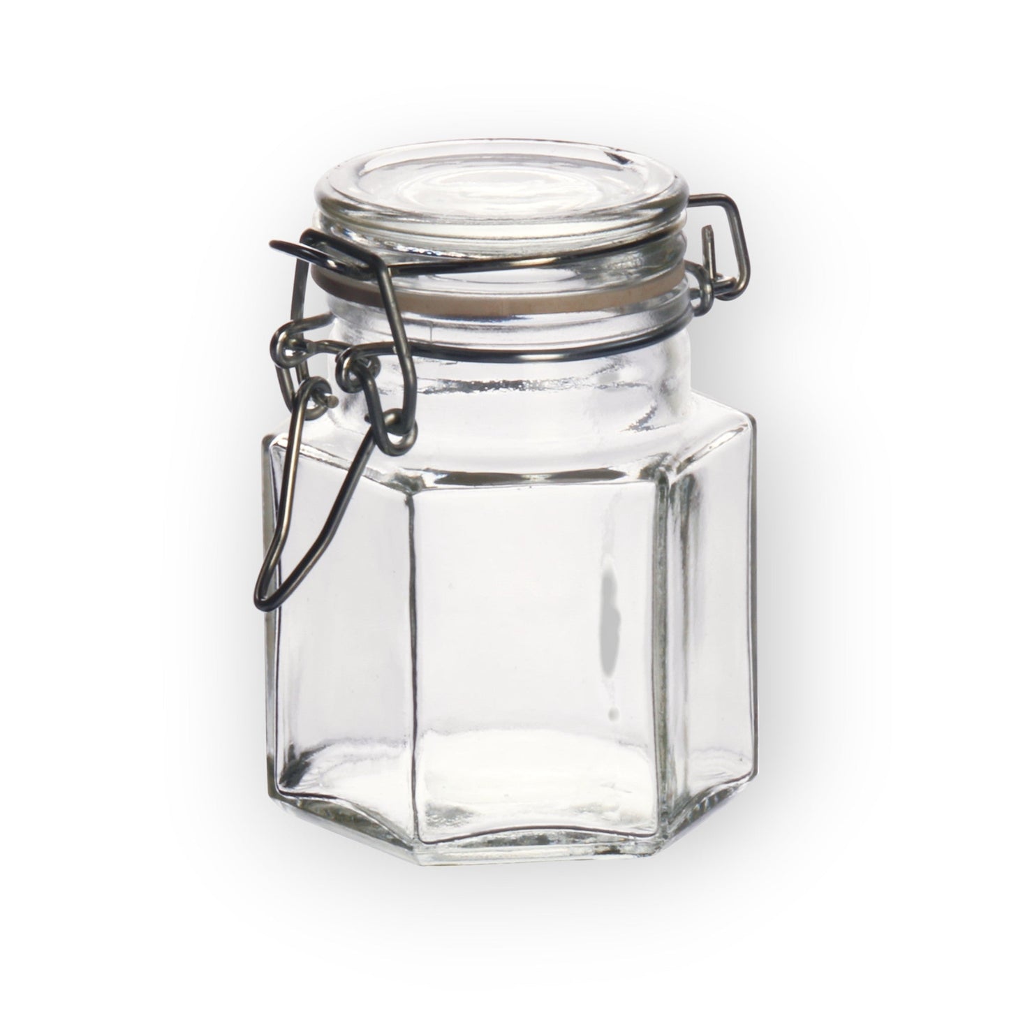 Set 6 Frasco Especiero Octagonal Almacenamiento Vidrio 100ml