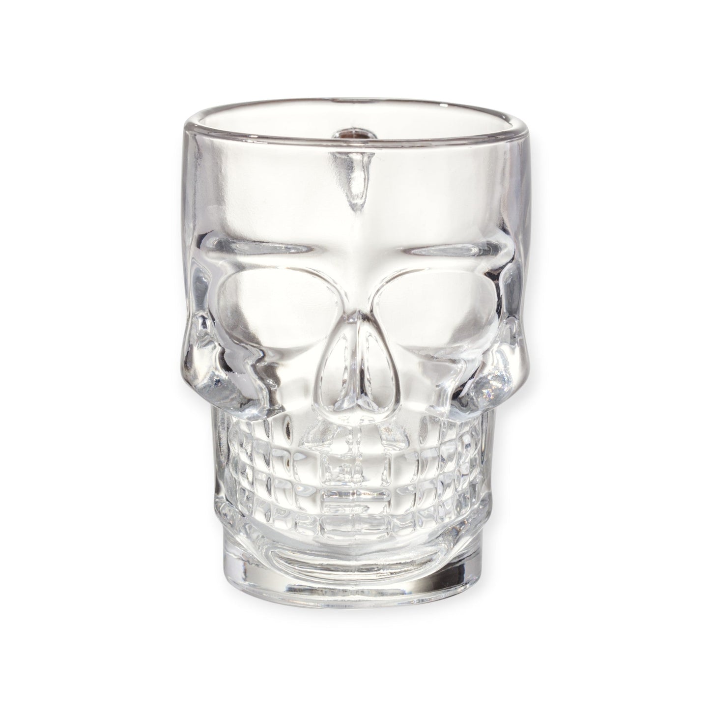 Set 2 Tarros Cerveceros Calavera Vidrio De 500ml Vaso Craneo Color Transparente