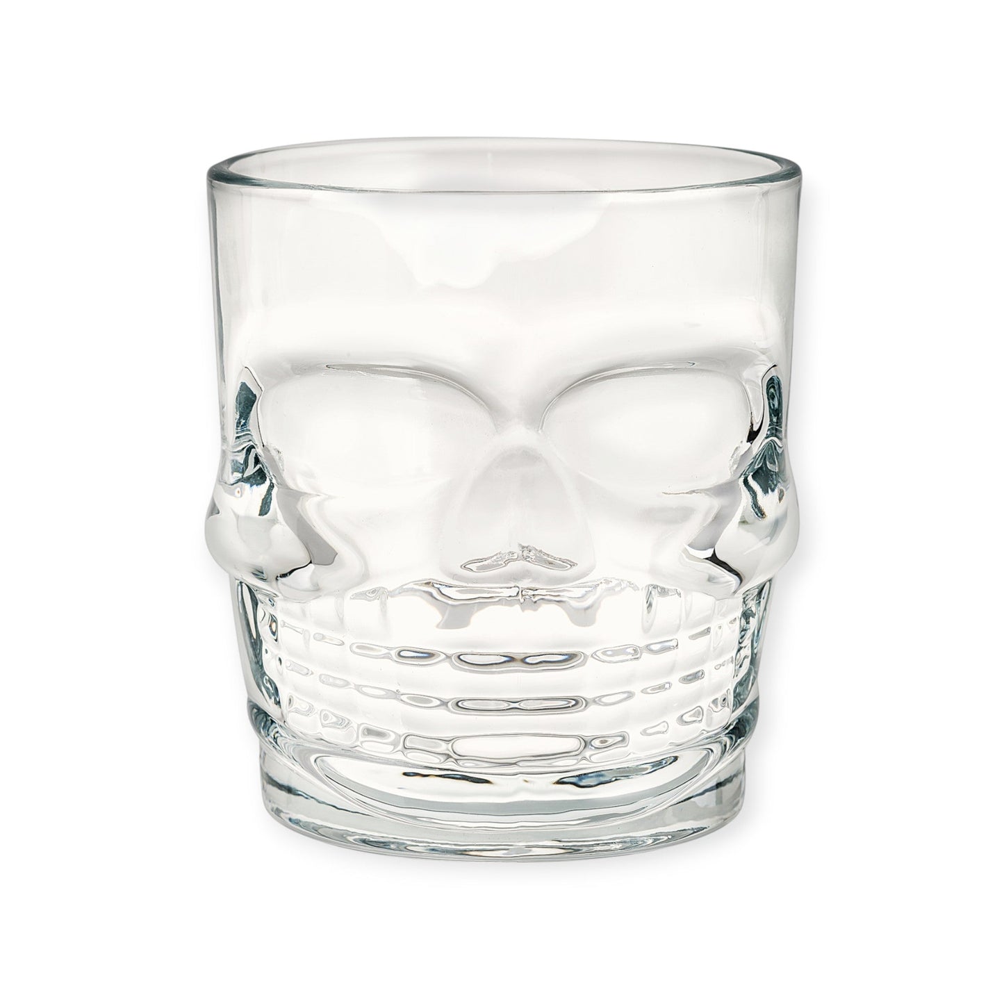 Set 6 Vasos Double Old Fashion Calavera Vidrio Whisky