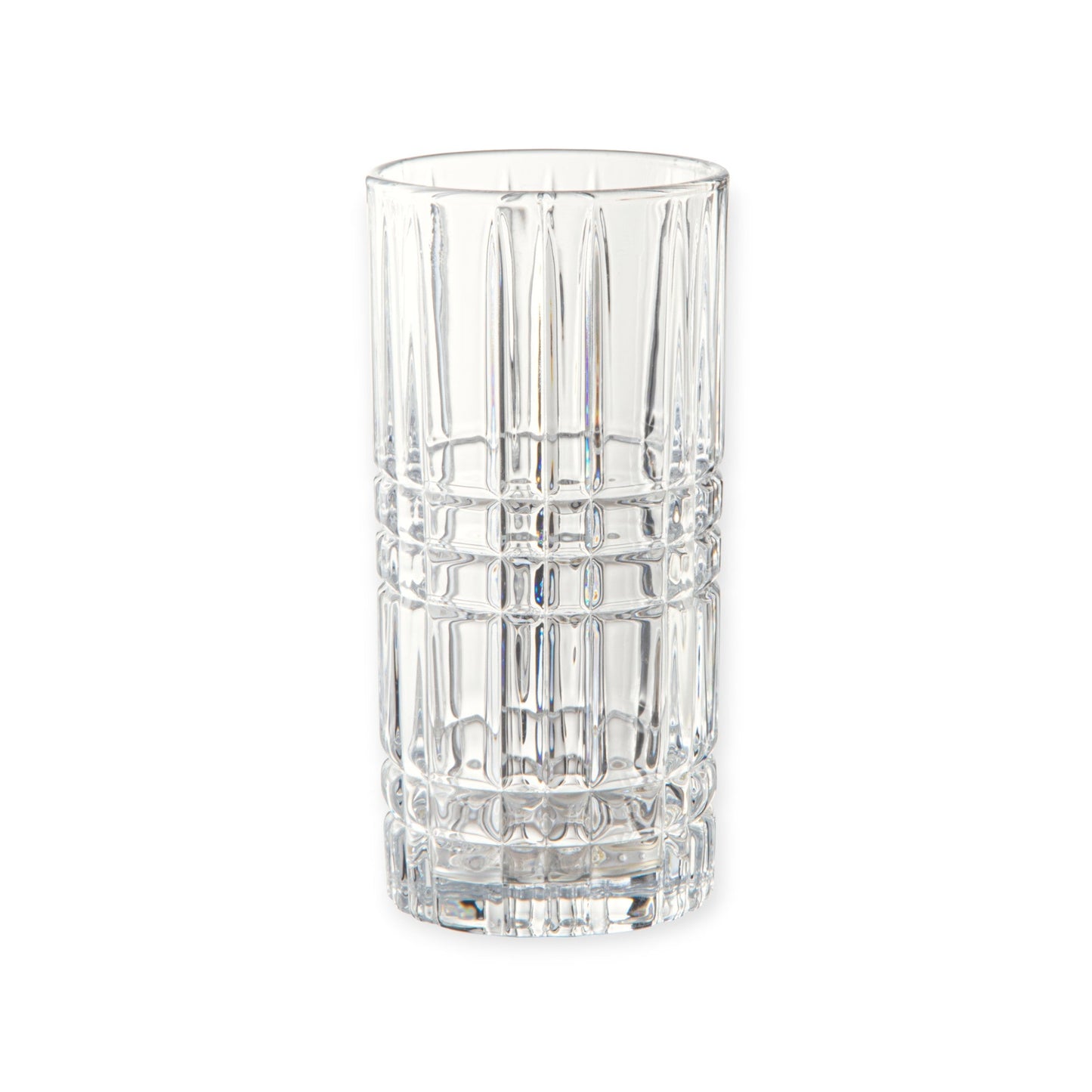 Juego 6 Vasos Cooler Para Agua Vidrio Cristal Labrado 360ml Color Oslo