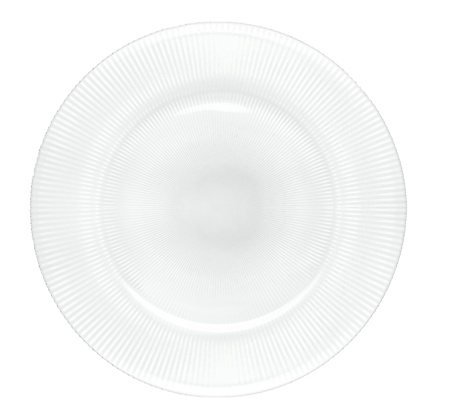 Set 6 Piezas Plato De Vidrio Base Venecia Cristalino