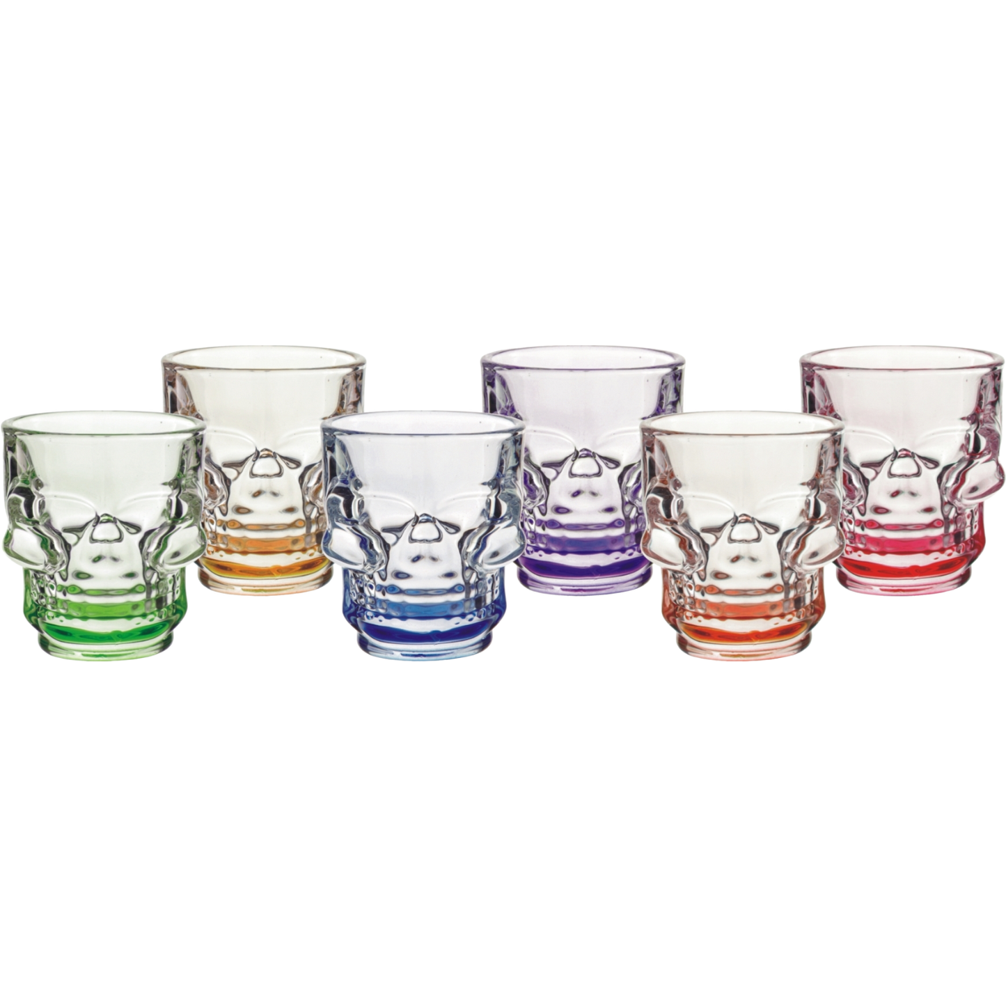Set 6 Tequileros Calavera Colores 1613C