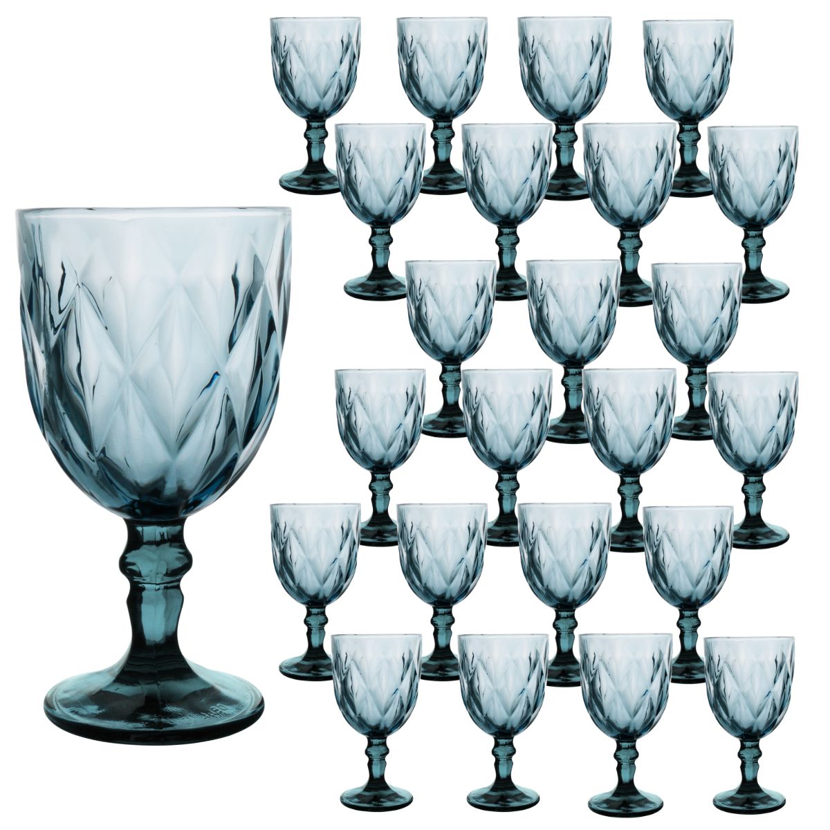 Copa Labrada Agua Libia Azul Cobalto 24 Pz