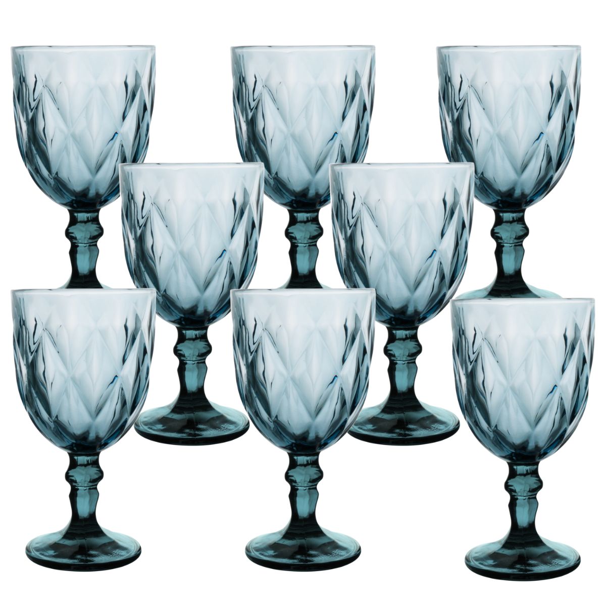 Copa Labrada Agua Libia Azul Cobalto 8 Pz