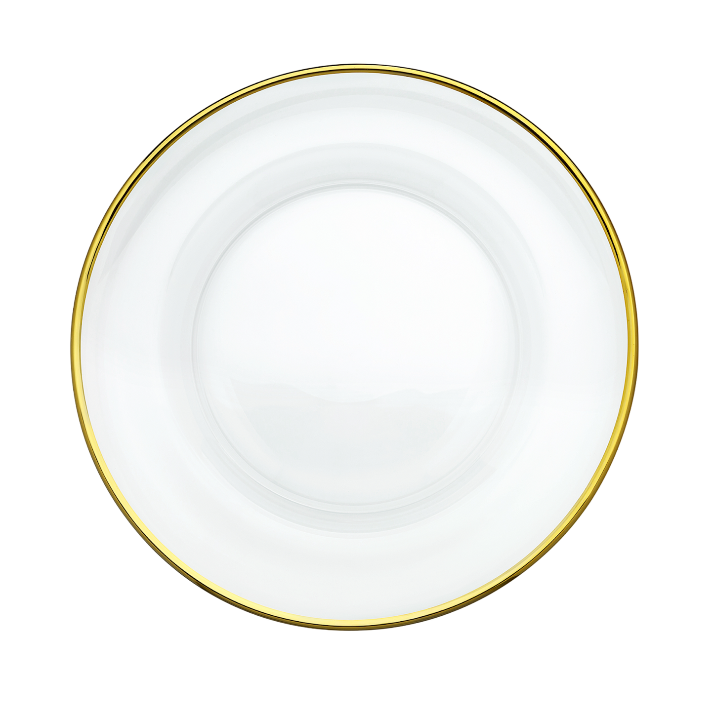 Caja 18 Plato Trinche Aria Cristalino Filo Oro