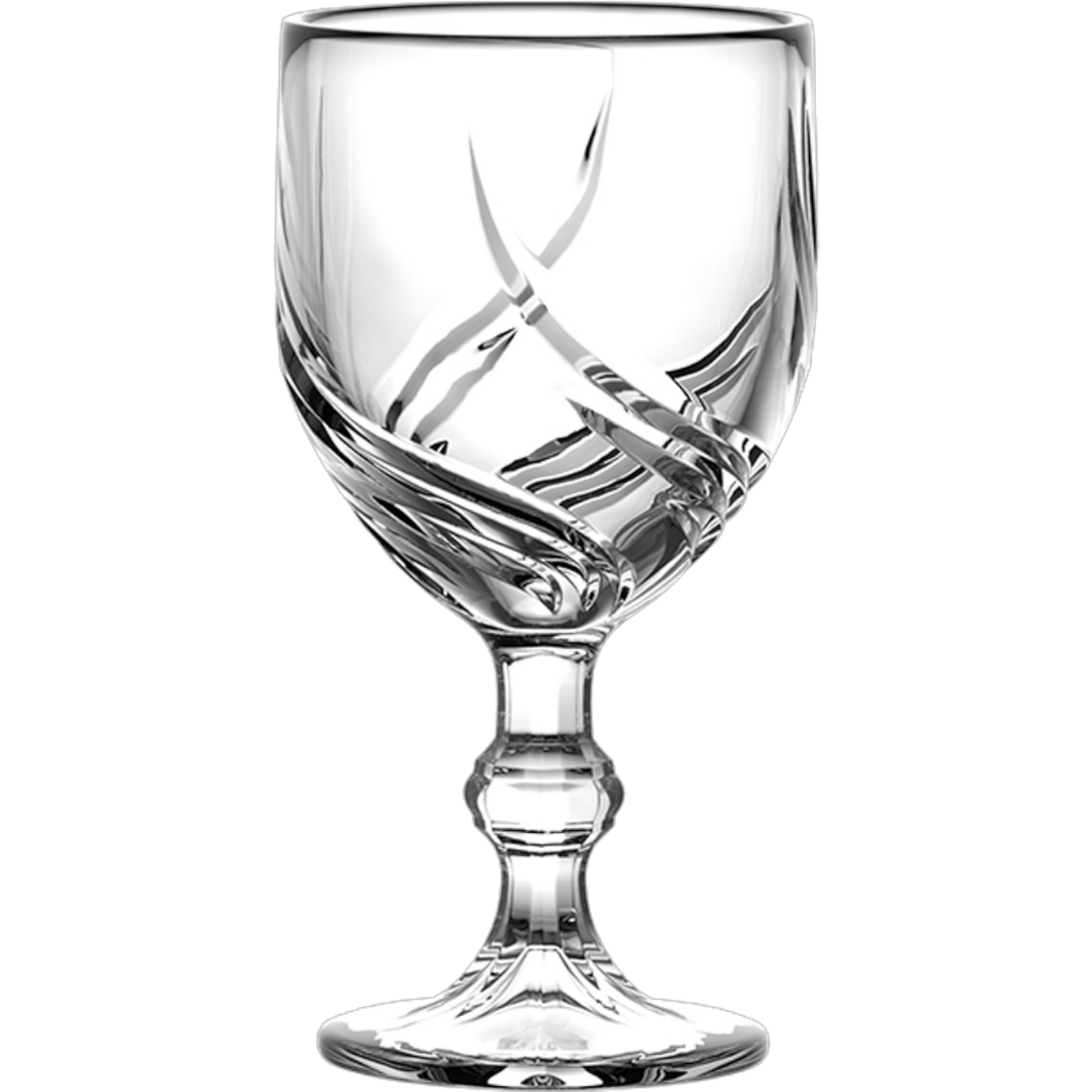 Set 6 Piezas Copa De Vidrio Labrada Tinto Vercelli 305 Ml