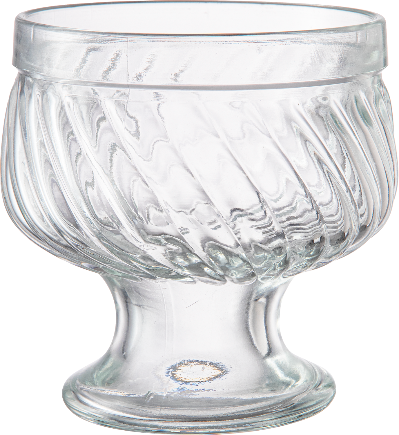 Copa de vidrio labrada espiral 1588B/48