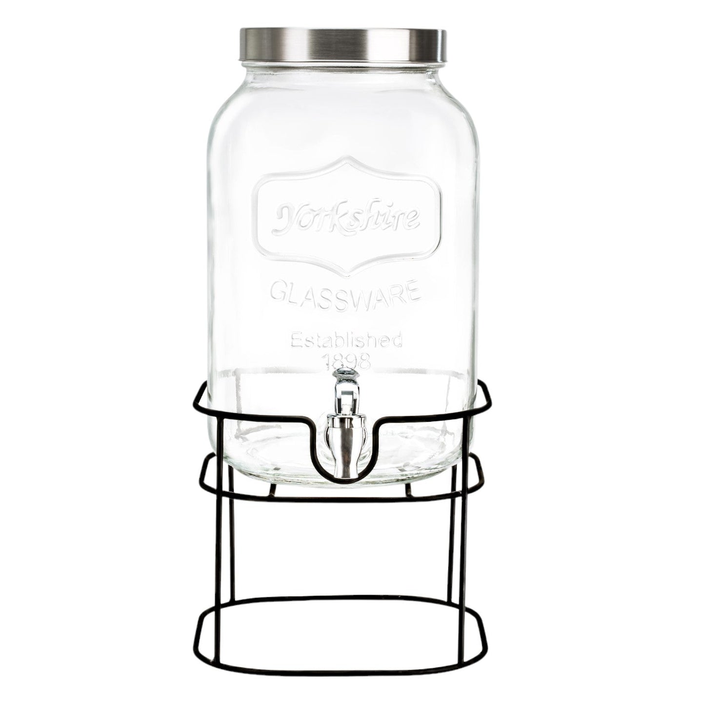 Set 4 Dispensador Vitrolero Agua Vidrio Mason Garrafon 8lt