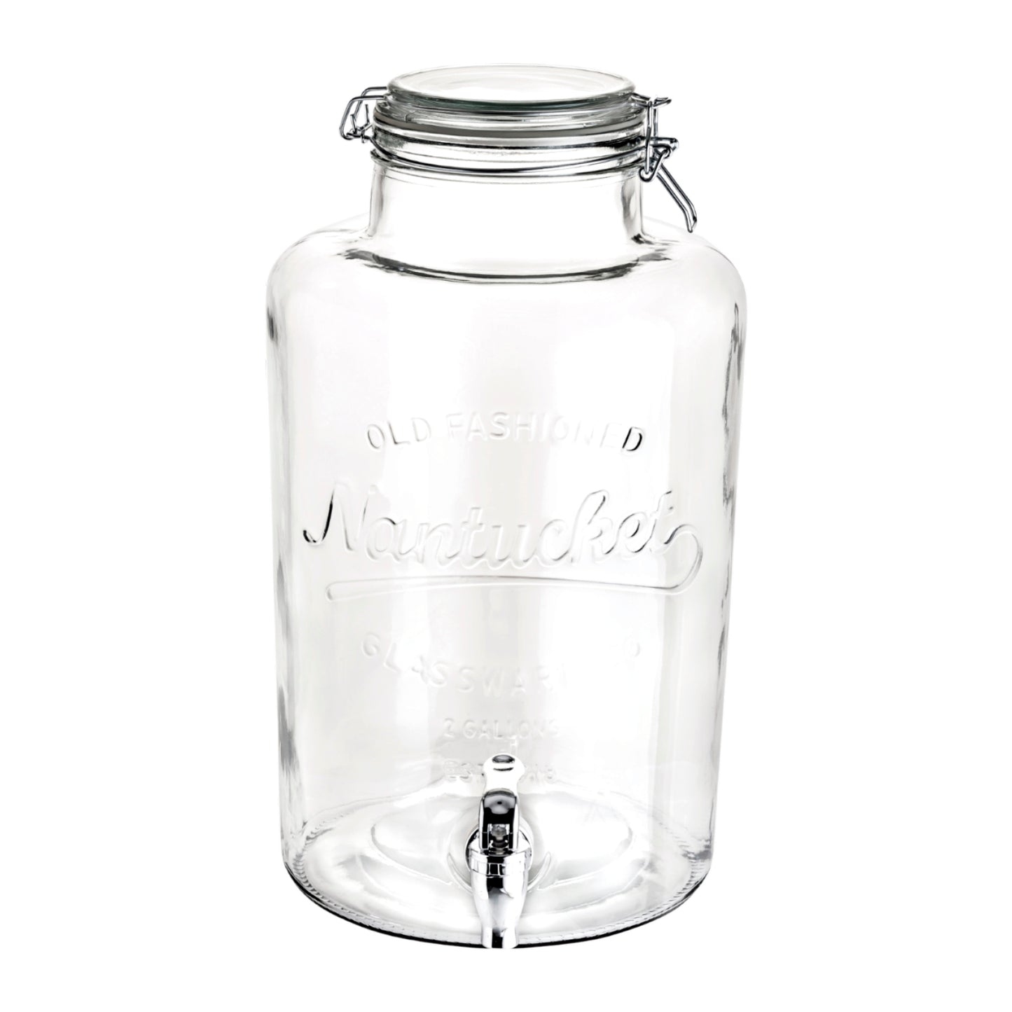 Dispensador Cristalino c/Tapa Clip 8L