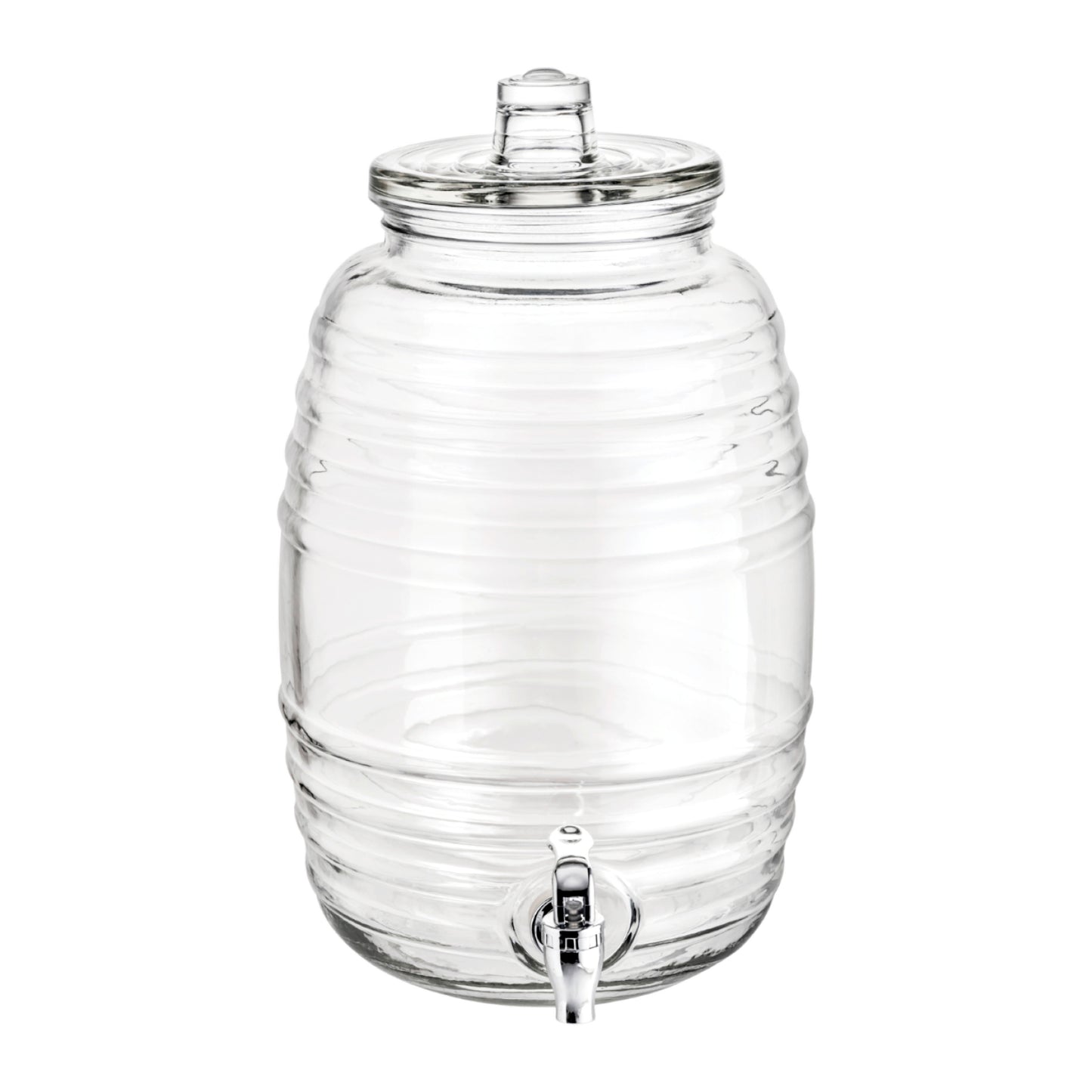 Dispensador Cristalino Barrilito c/Tapa 10L