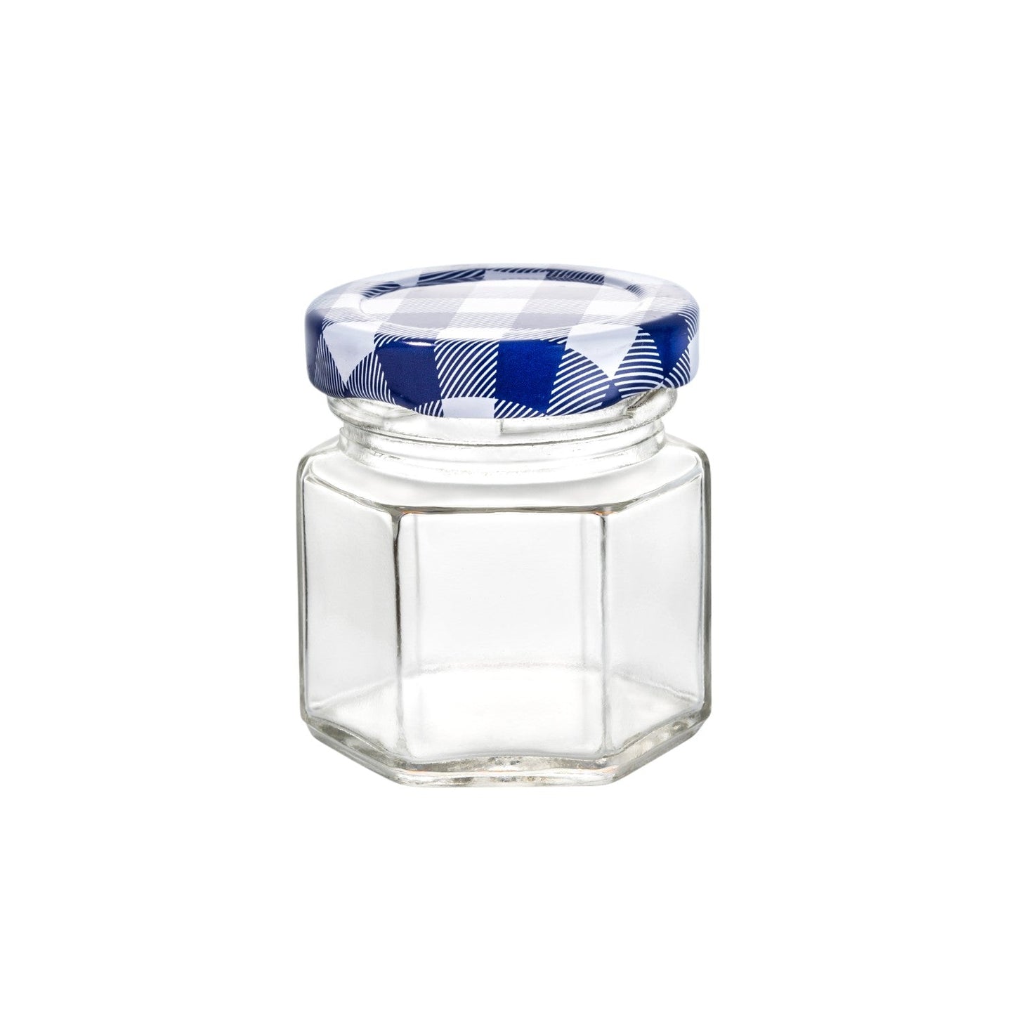 12 Frascos Mini Hexagonal Vidrio Tapa Colores Almacena 45ml