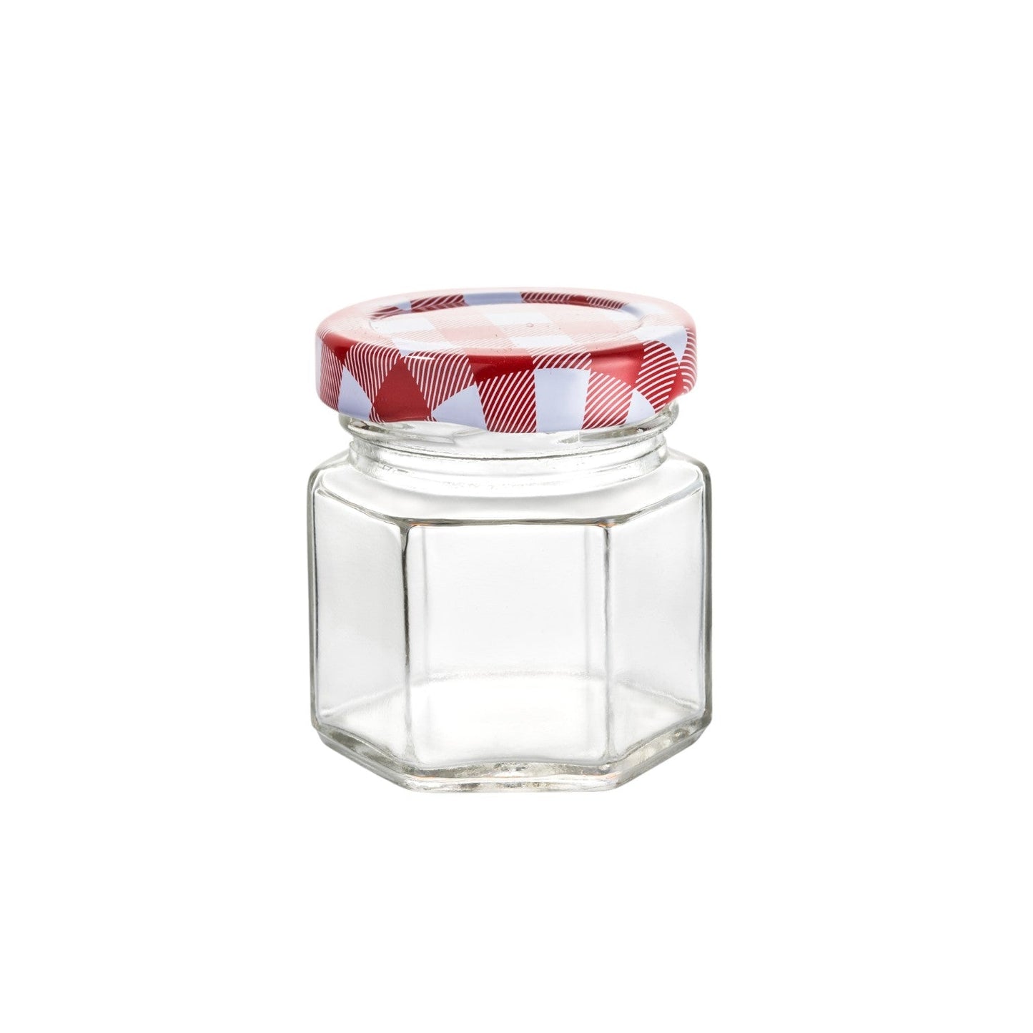 12 Frascos Mini Hexagonal Vidrio Tapa Colores Almacena 45ml