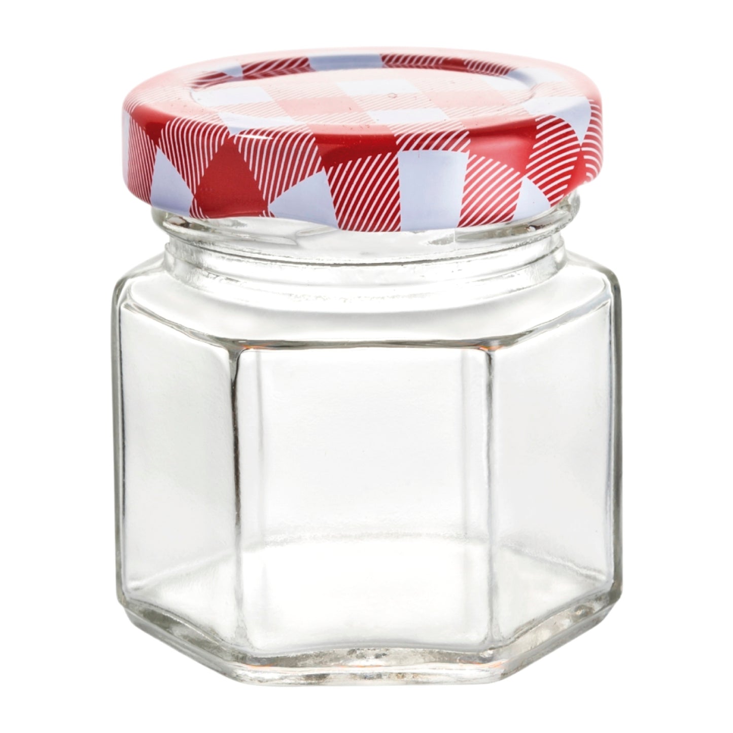 Frasco de Vidrio Hexagonal con Tapa  45 ml