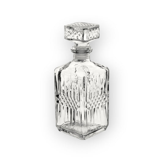 Set 2 Licoreras Decantador Rodas Vino Vidrio Cristal 1l