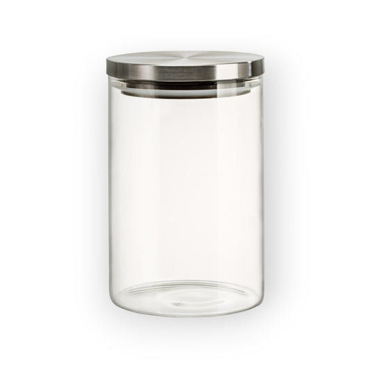 Set 6 Frasco Vidrio C/tapa Metal PresiÇ?Ǭn Almacenamiento 1l