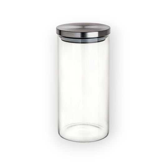 Set 2pz Frasco Especiero Liso De Borosilicato 1.5 L Cocina