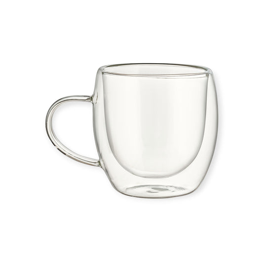 Set 2 Tazas Termicas Doble Pared Borosilicato 260ml Caf€÷