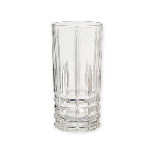 Juego 6 Vasos Cooler Para Agua Vidrio Cristal Labrado 360ml Color Preston