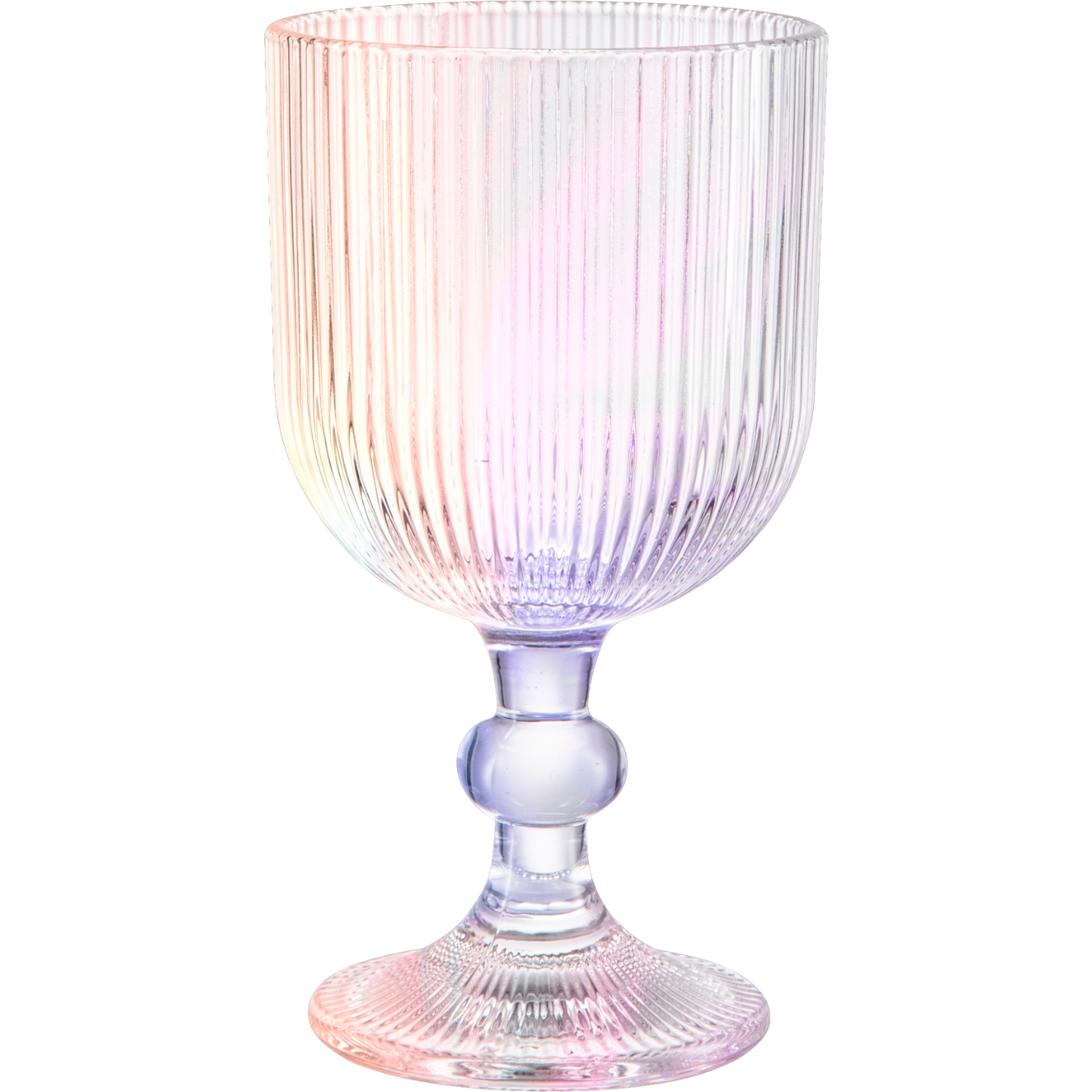 Juego 6 Copas Cristal Color Labrado Para Vino Tinto 260ml Color Tornasol