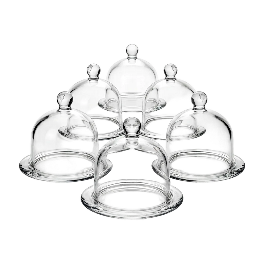 Juego 36 Bomboneras Campana Cristal Capelo 12cm Mayoreo Transparente