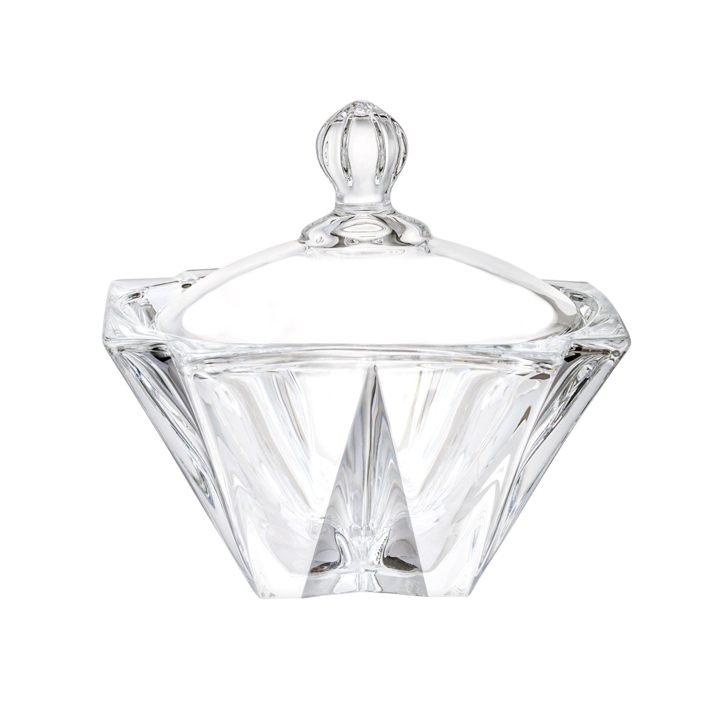 Set 2 Bombonera Azucarera Trufa Vidrio Cristal C/tapa