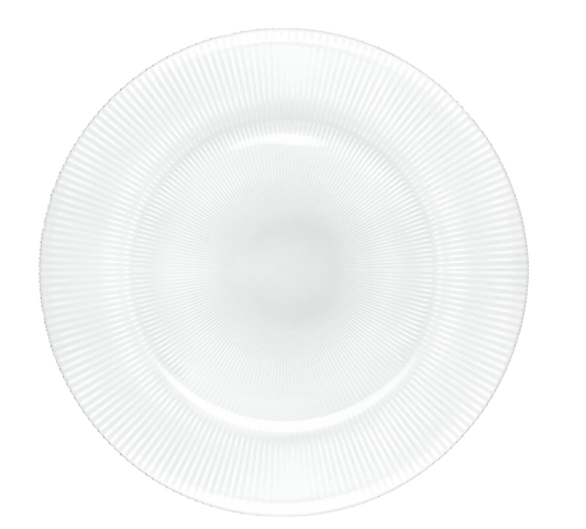 Set 6 Piezas Plato De Vidrio Base Venecia Cristalino