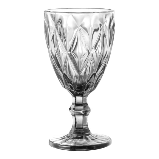 Juego 6 Copas De Color Para Vino Agua Vidrio Cristal 340ml