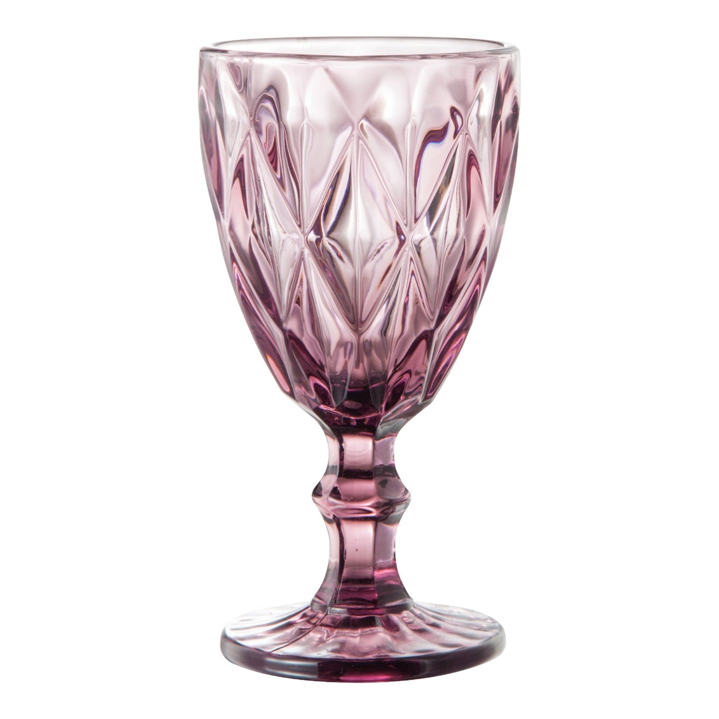 Juego 6 Copas De Color Para Vino Agua Vidrio Cristal 340ml