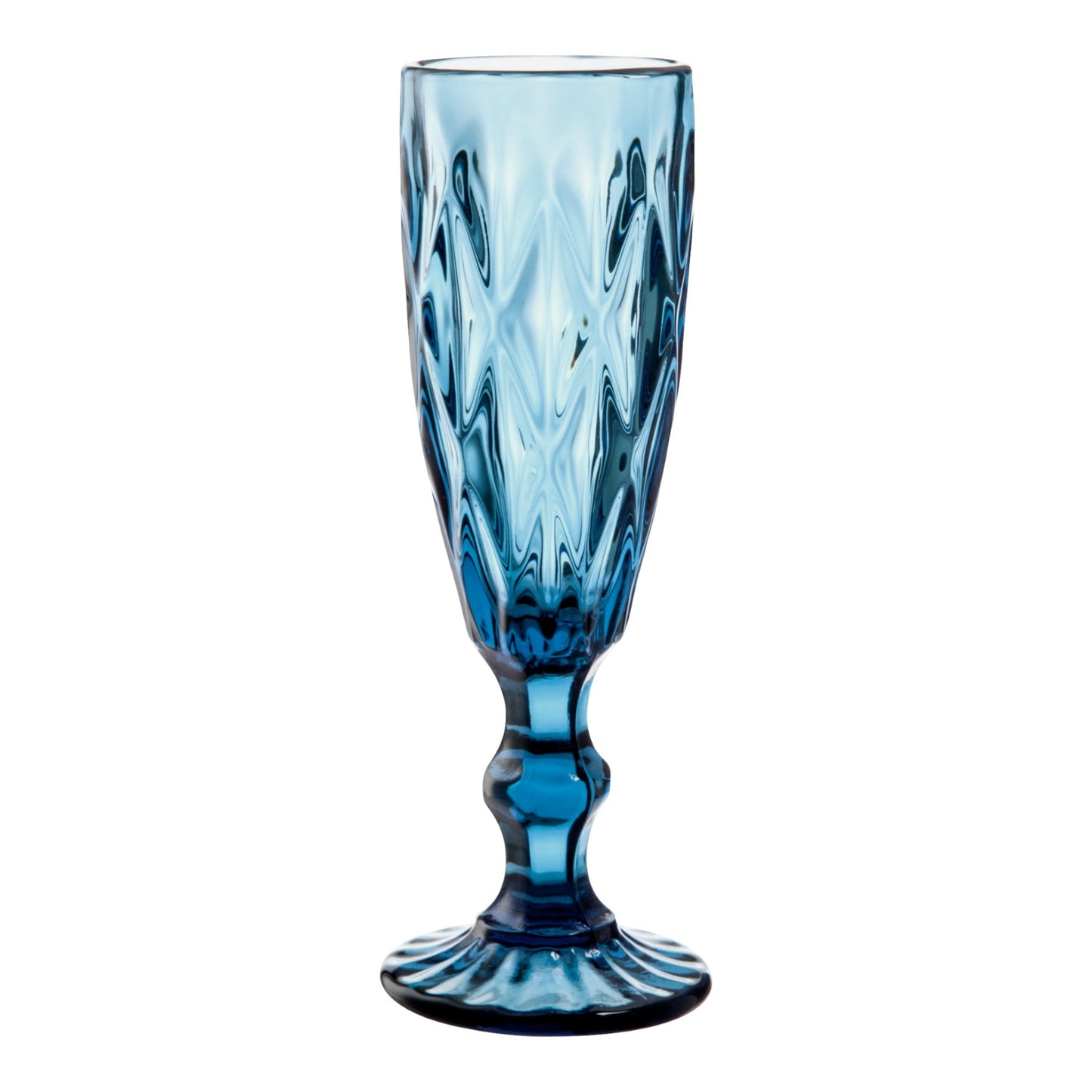 Juego 6 Copas De ChampaÇ?Çña Vidrio Cristal Color Flauta 170ml
