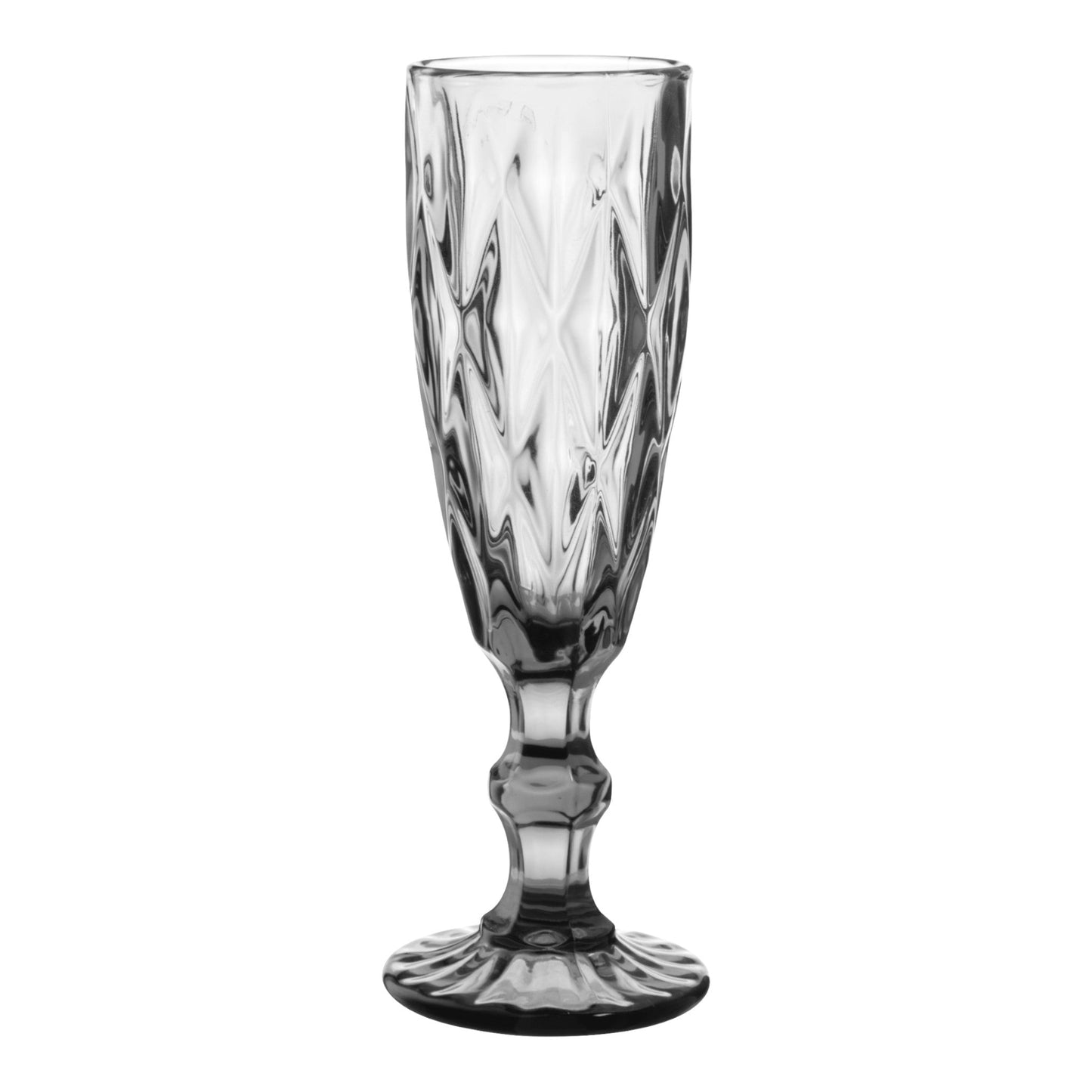 Juego 6 Copas De ChampaÇ?Çña Vidrio Cristal Color Flauta 170ml