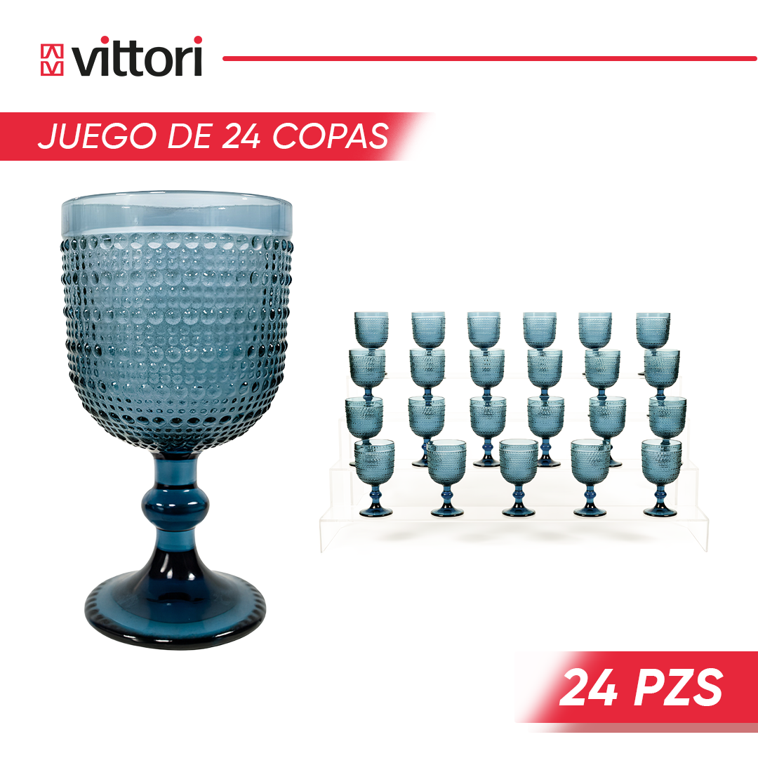 Copa Agua Polka Vidrio para Agua 360ml