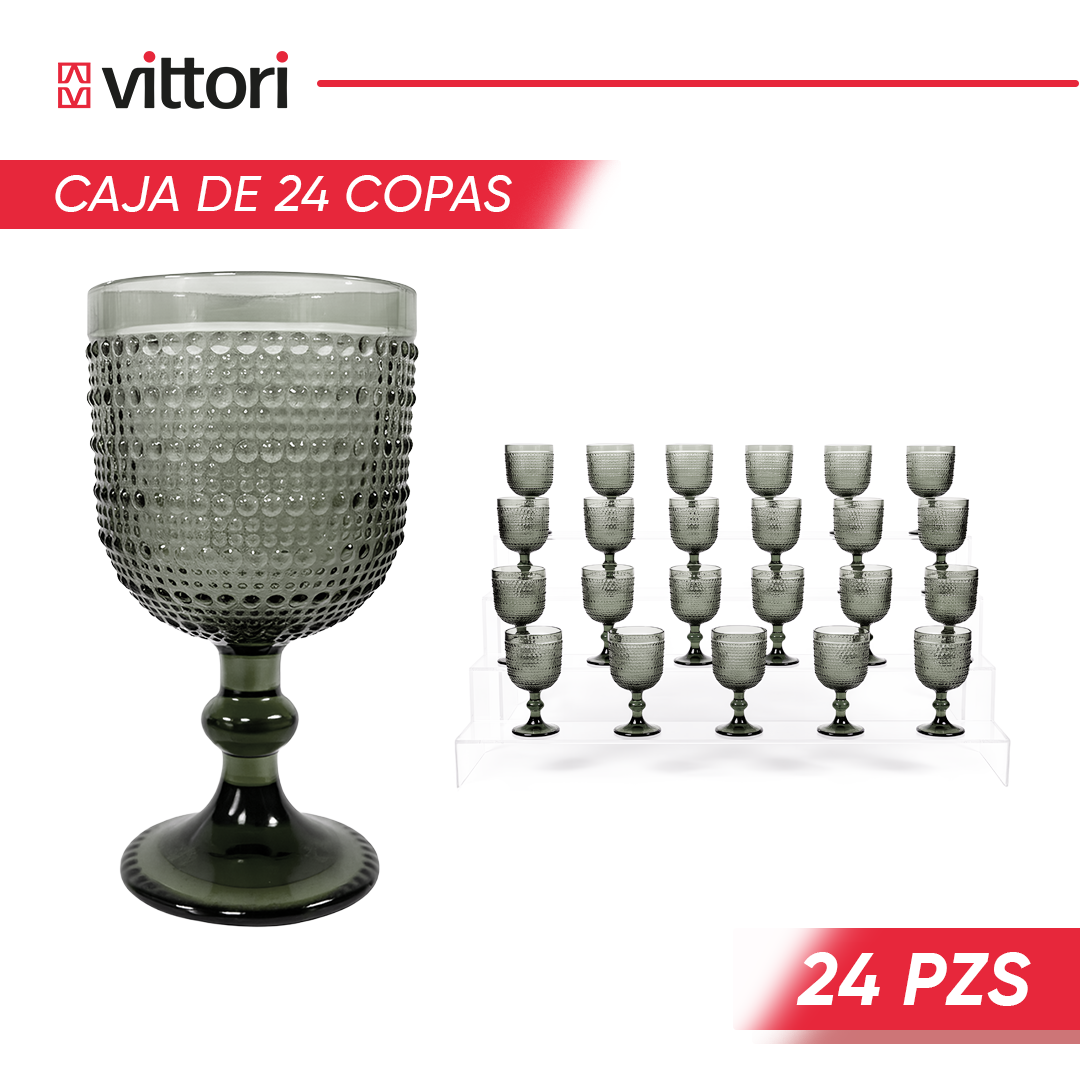 Copa Agua Polka Vidrio para Agua 360ml