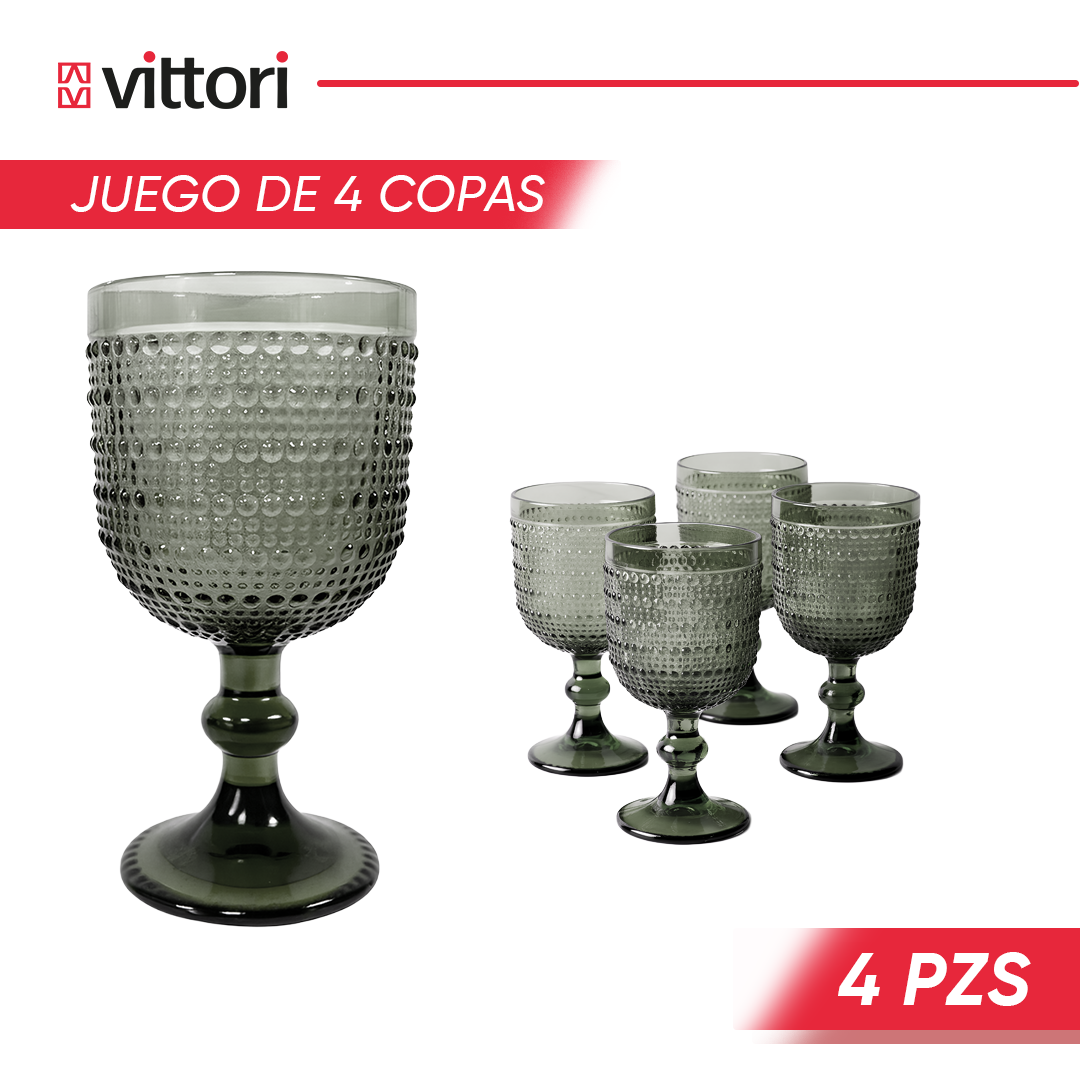 Copa Agua Polka Vidrio para Agua 360ml