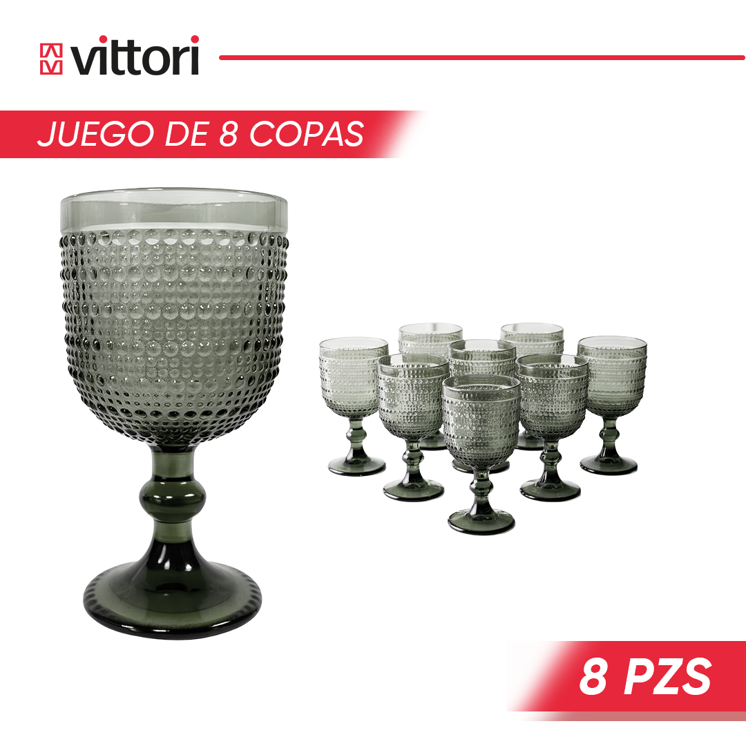 Copa Agua Polka Vidrio para Agua 360ml