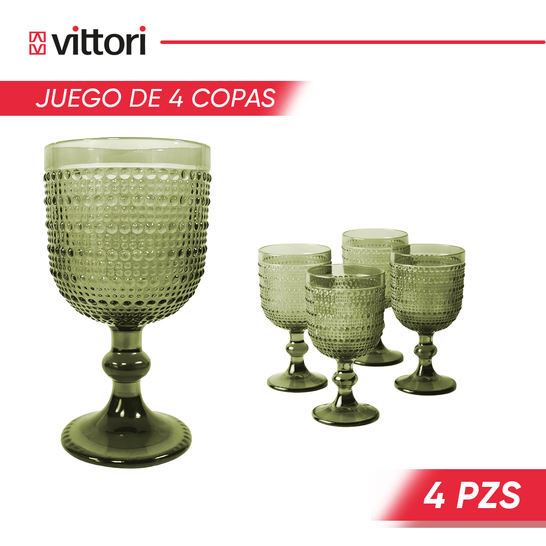 Copa Agua Polka Vidrio para Agua 360ml