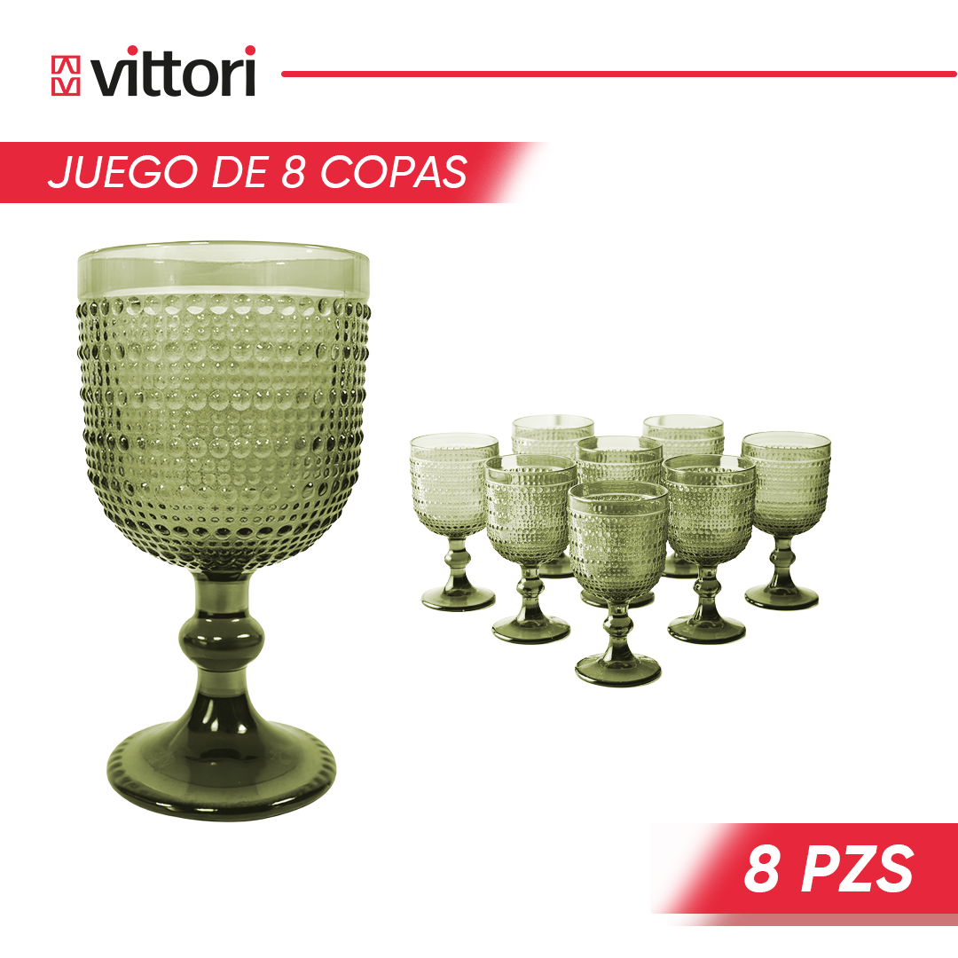 Copa Agua Polka Vidrio para Agua 360ml