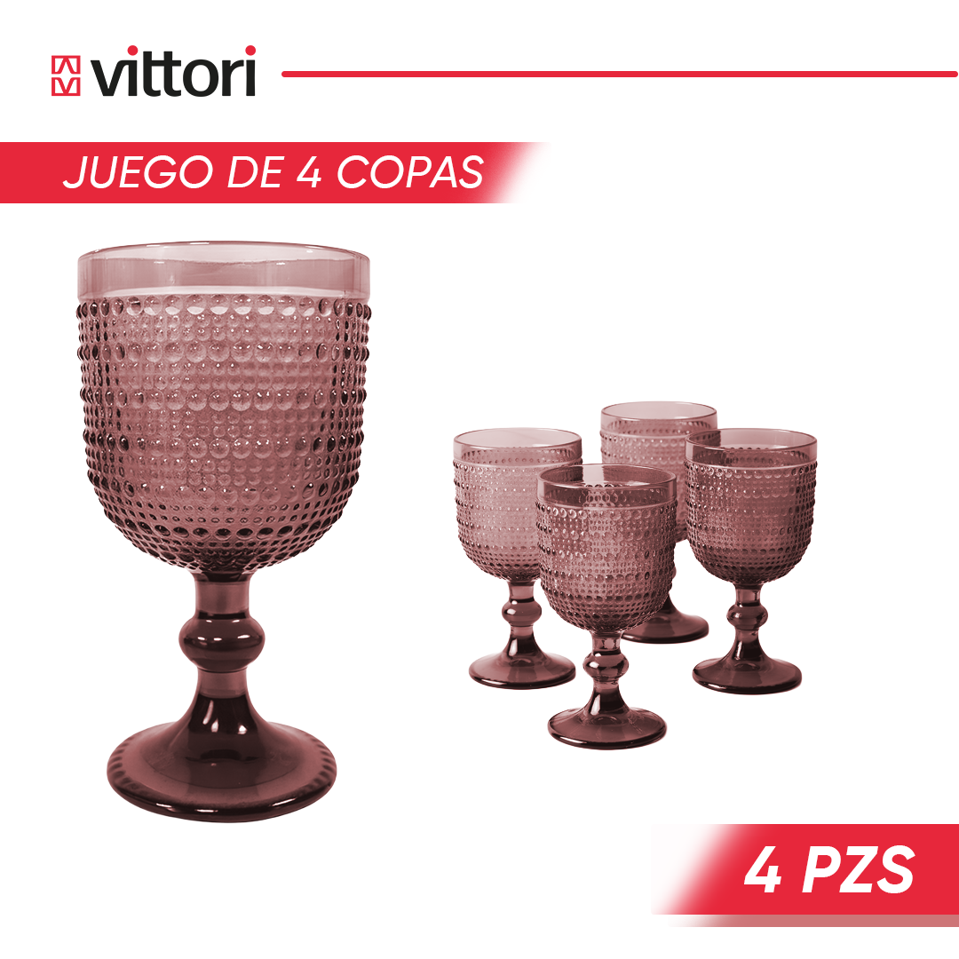 Copa Agua Polka Vidrio para Agua 360ml