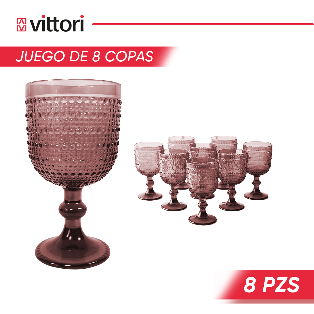 Copa Agua Polka Vidrio para Agua 360ml