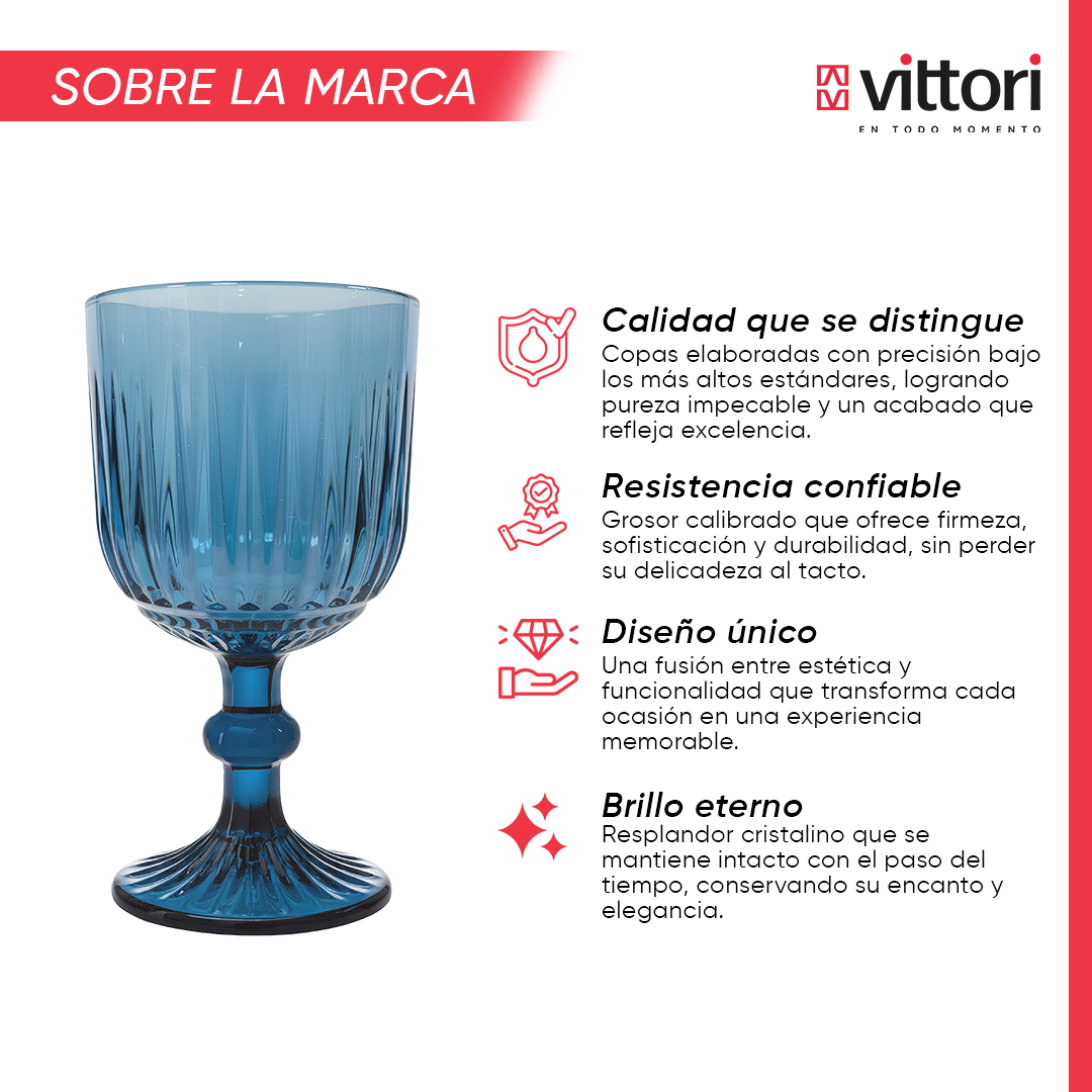 Copa Agua Marsella Vidrio para Agua 360ml