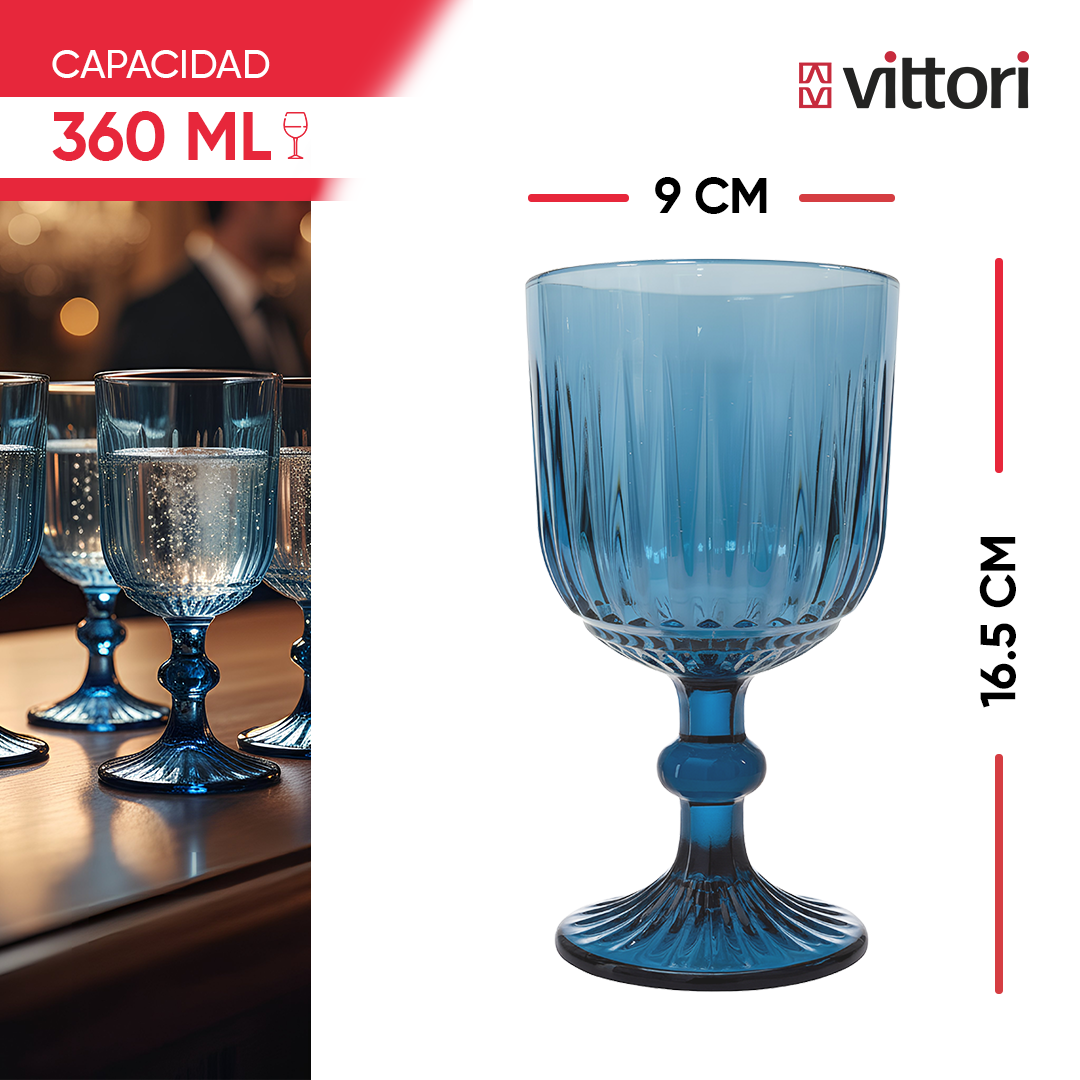 Copa Agua Marsella Vidrio para Agua 360ml