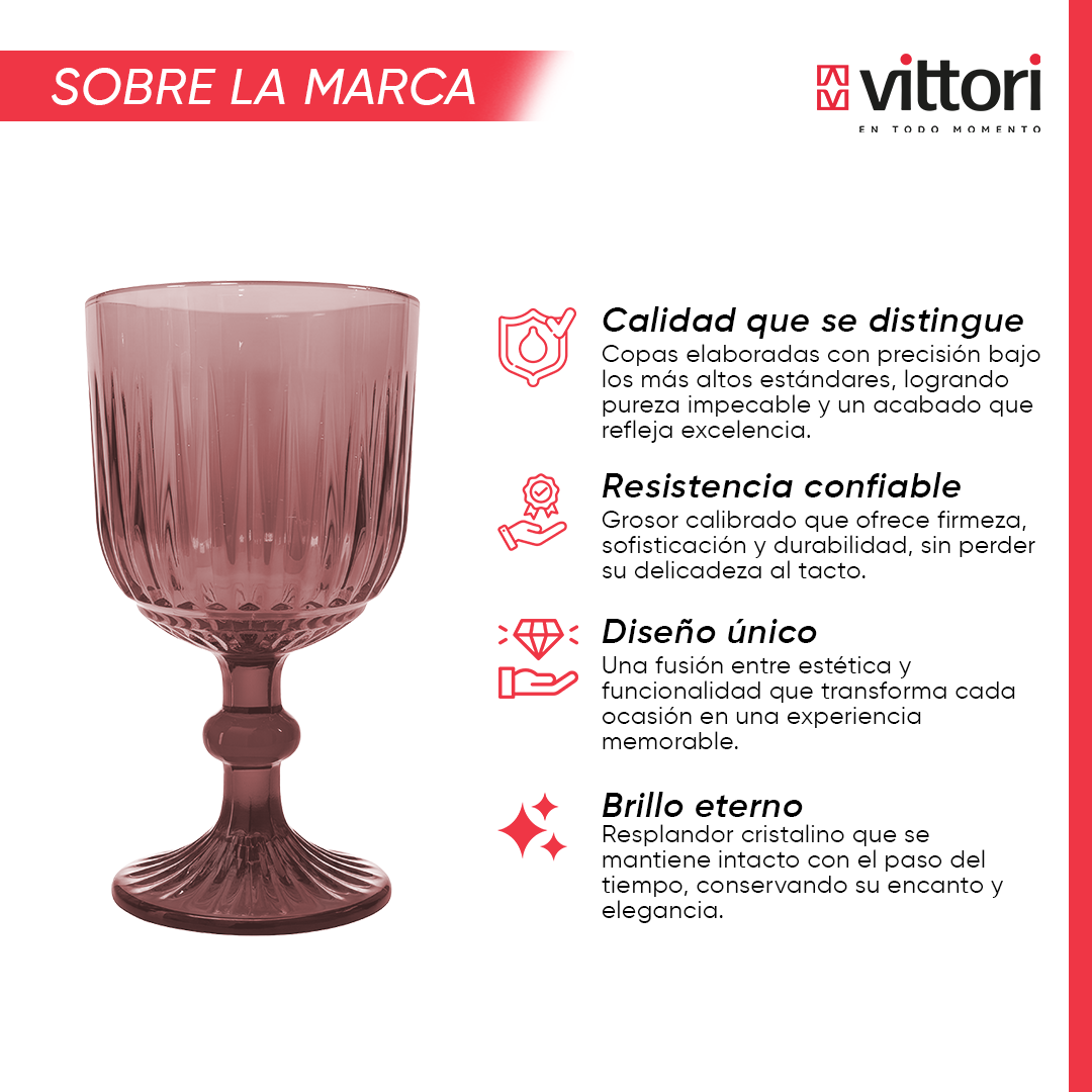 Copa Agua Marsella Vidrio para Agua 360ml