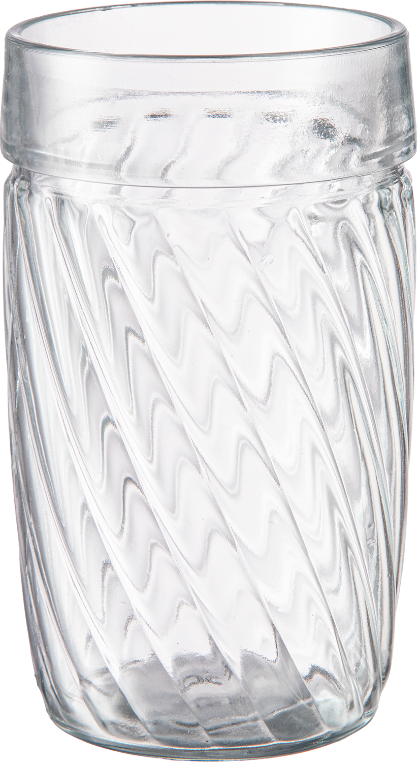 Vaso de vidrio labrado espiral 1057B/48