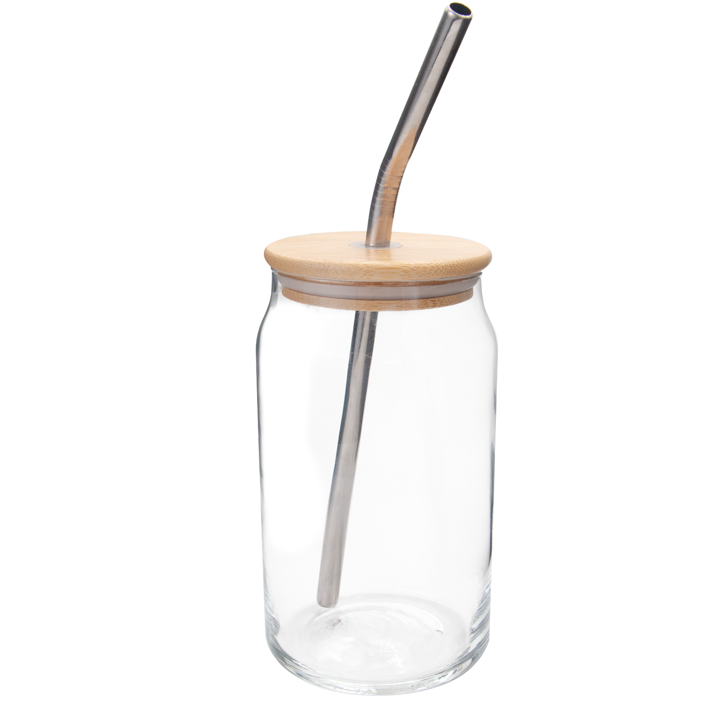 Vaso de vidrio con tapa de bambú 5062/1