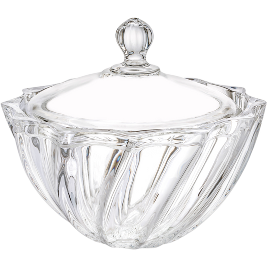 Caja 36 Piezas Bombonera De Vidrio Dalia Chica 280 Ml