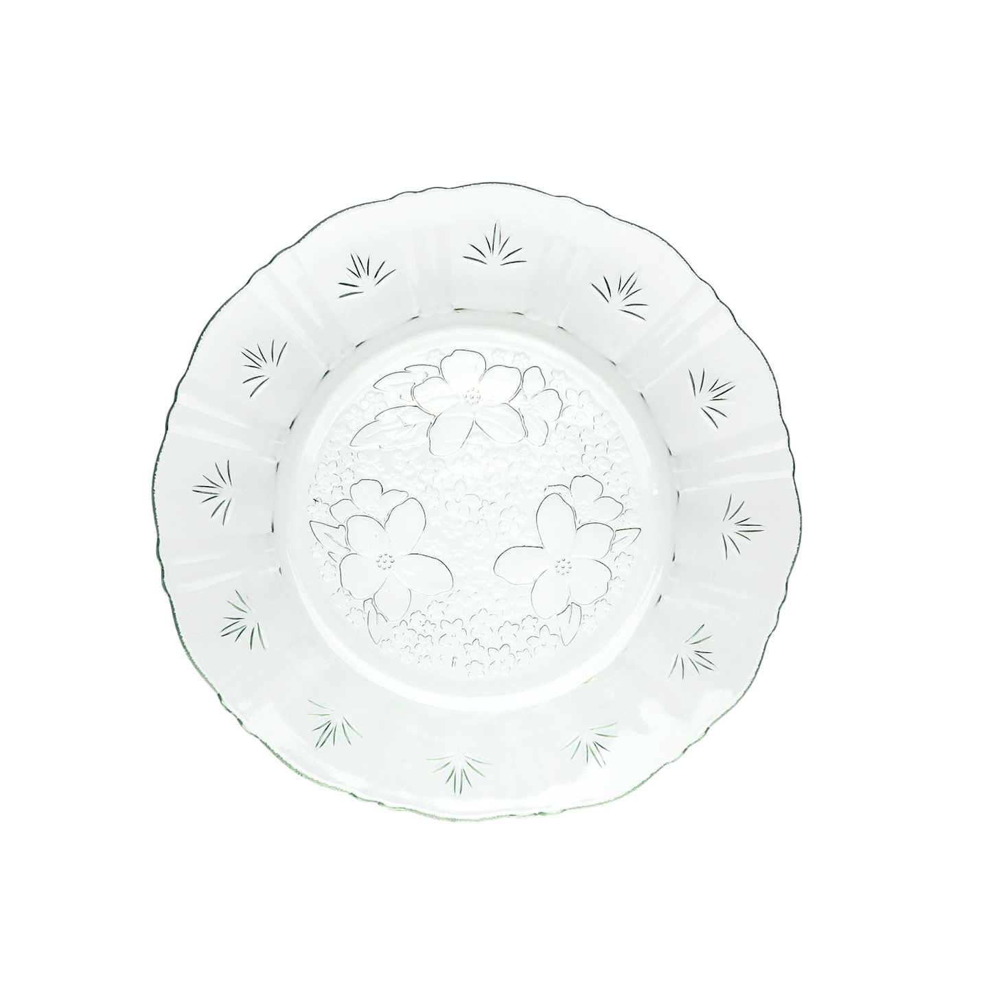 Set 6 Piezas Plato Hondo De Vidrio Maguey Crist. 610 Ml