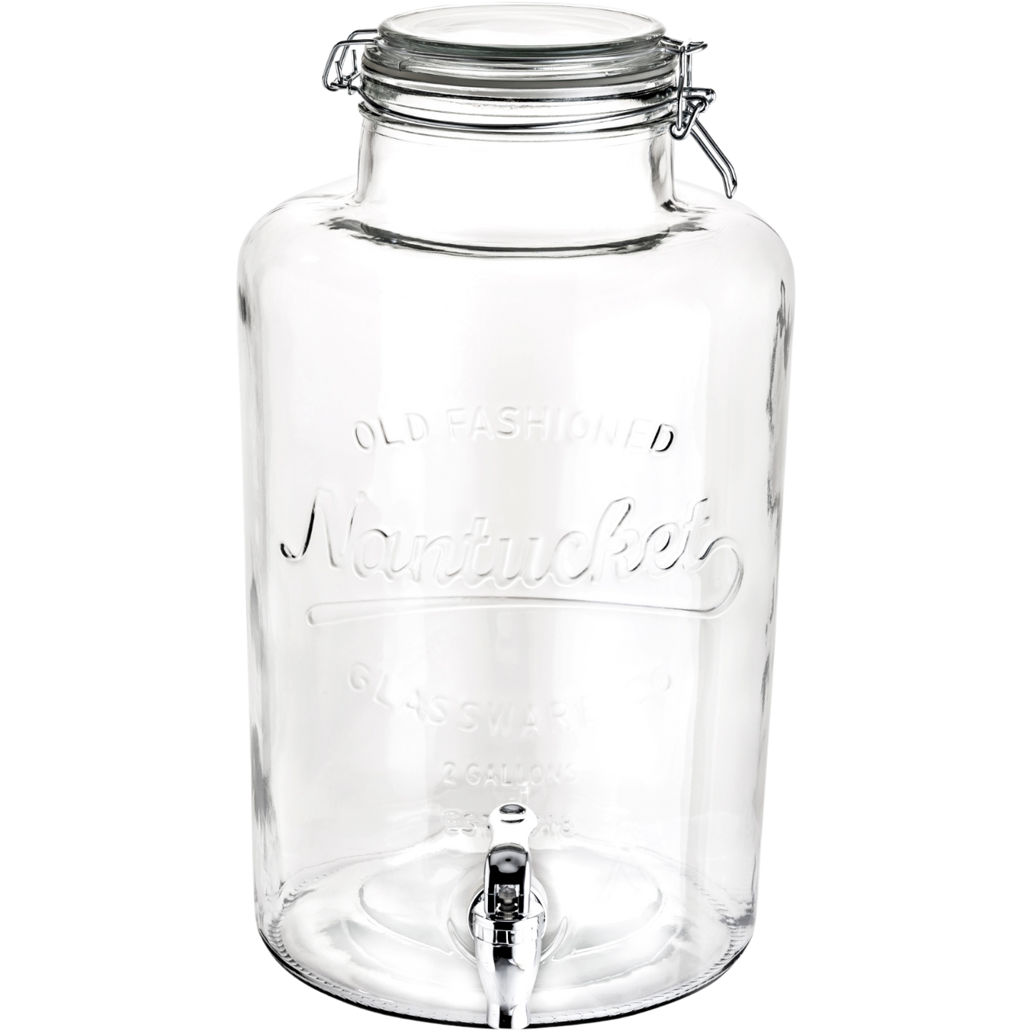 Dispensador Cristalino c/Tapa Clip 8L 2811