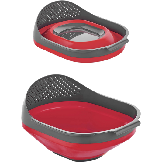 Escurridor Vidrio Rojo O Negro 3L