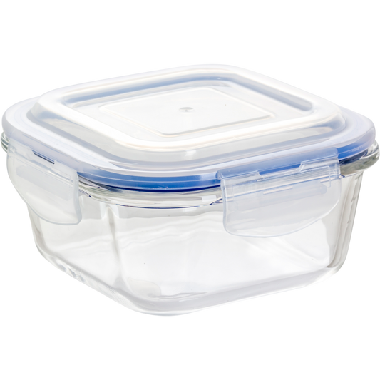 Contenedor Hermético Cubiq Azul Vidrio 520ml