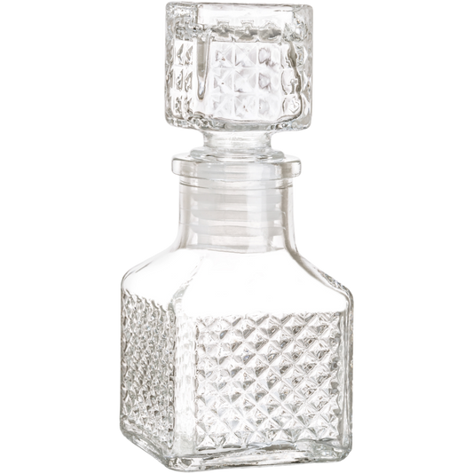 Caja Con 48 Nano Licoreras Botella Rodas Vidrio Cristal 65ml